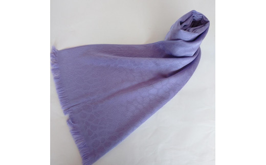丹後ちりめん　シルク・ストール（バイオレット）　TR00020