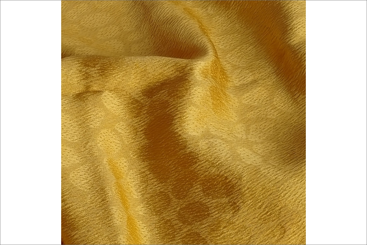 丹後ちりめん　シルク・ストール（イエロー）　TR00022