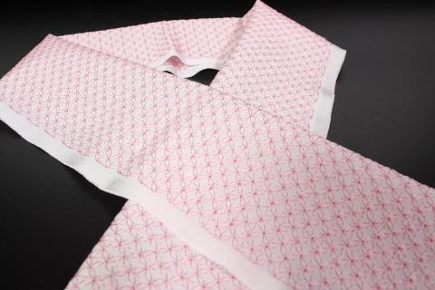 刺繍半衿　薄ピンク　AM00434