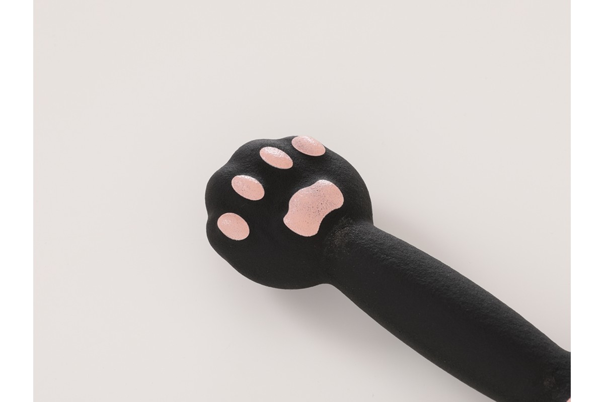 にゃんべる（猫の手＋ダンベル）　1kｇゴム トレーニング １キロ ダンベル 猫の手 筋トレ 猫グッズ プレゼント 猫の日 　AM00190