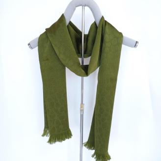 丹後ちりめん　シルク・ストール（オリーブグリーン）　TR00027