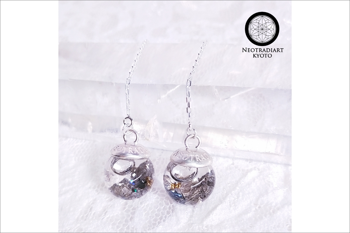 京丹後限定版　玉鋼ピアス「時雨 -Shigure-」　SV925　NT00004