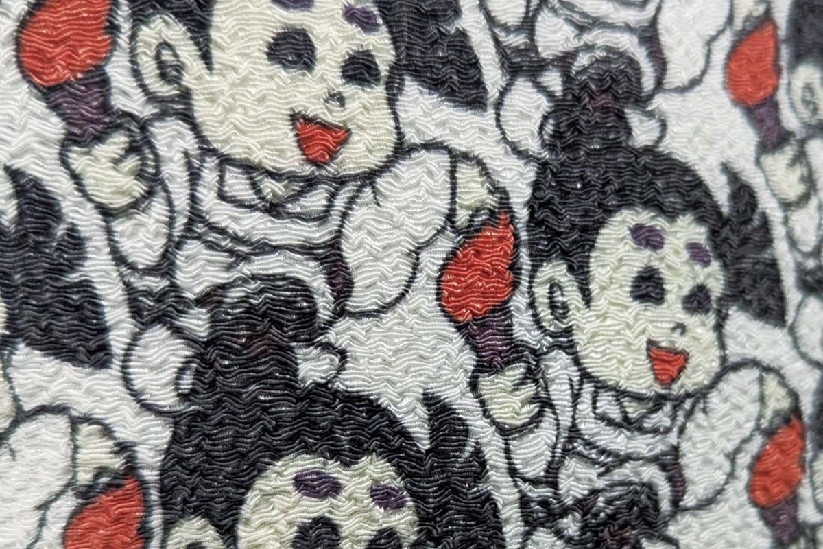 丹後ちりめん未来くんポーチ サイズ：約21cm×15cm　DZ00024