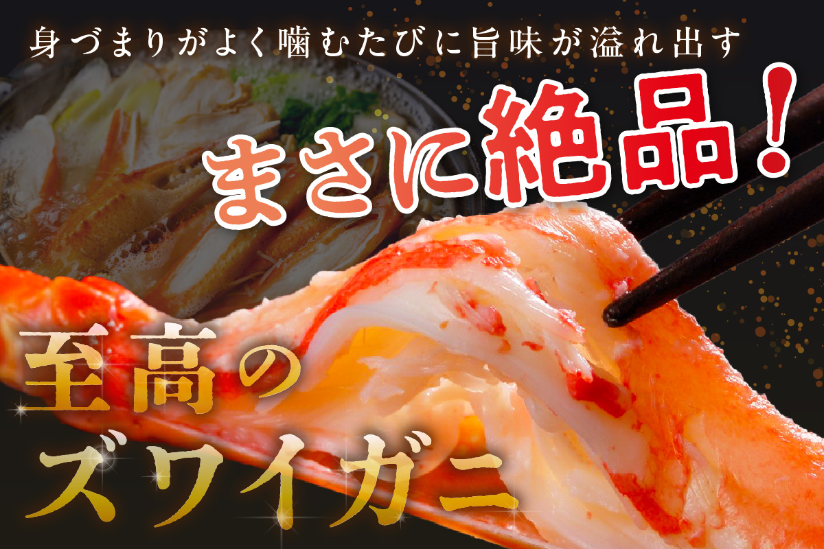 【訳あり！カニ酢付き】急速冷凍 ボイル済み 本ズワイガニ 2Lサイズ10肩　YK00415