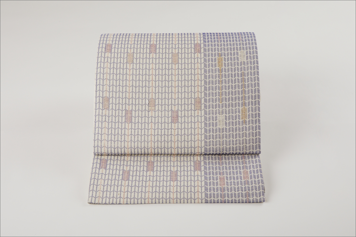 丹後の藤布　袋帯「藤三椏古事記文」　FY00088