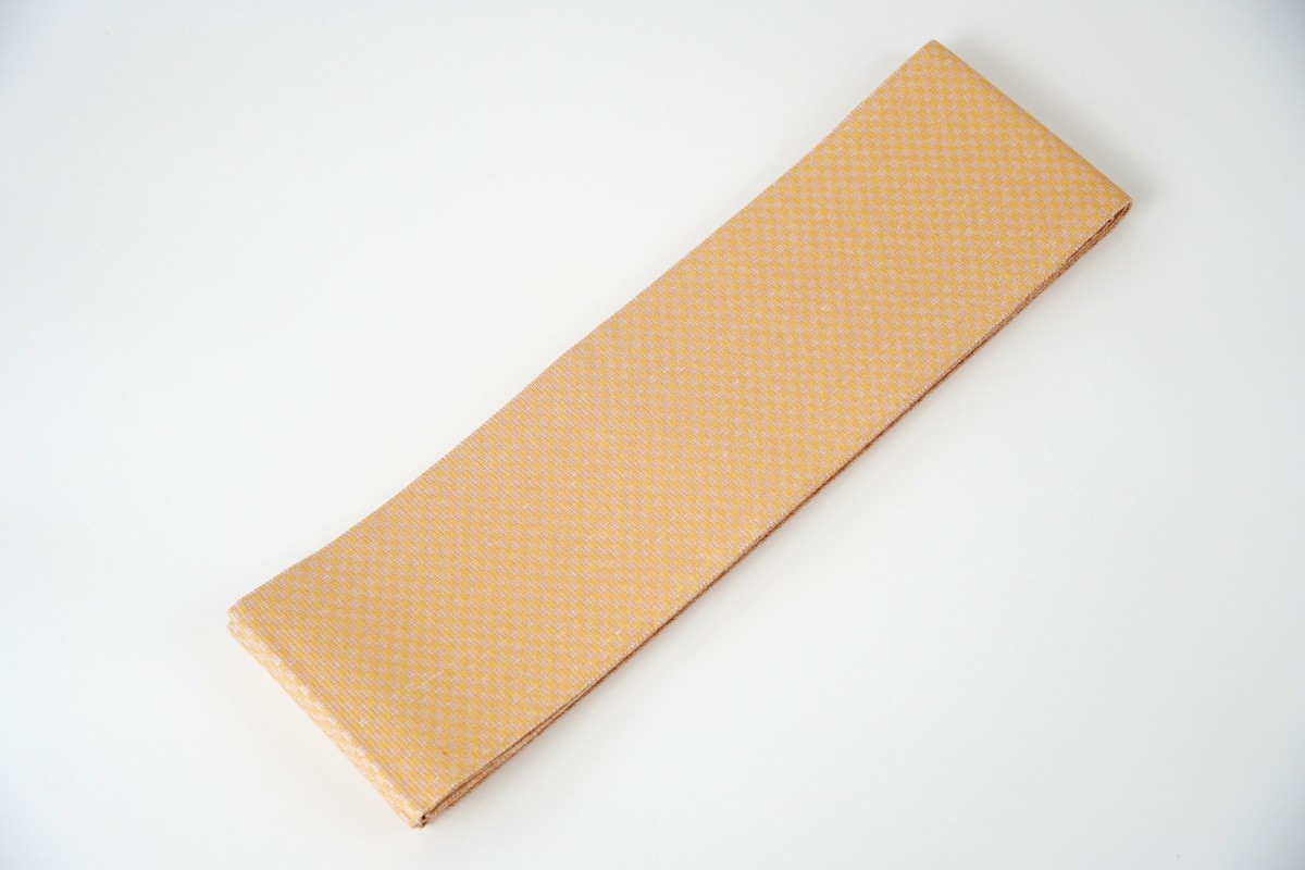 半幅帯　星空（オレンジ）*リバーシブル幅約15.2cm×長さ約420cm　FY00096