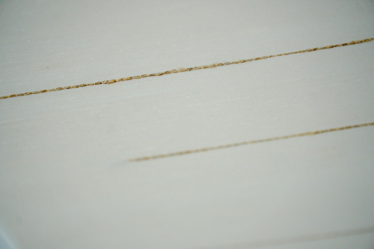 ＜丹後の藤布　遊絲舎＞八寸名古屋帯　「藤八本」（白）選べるお仕立て　FY00108