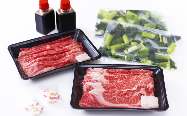 日本海牧場のすき焼きセット（京たんくろ和牛）　NH00024