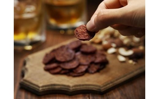 京丹後産鹿肉サラミ風ソーセージチップス　NI00015