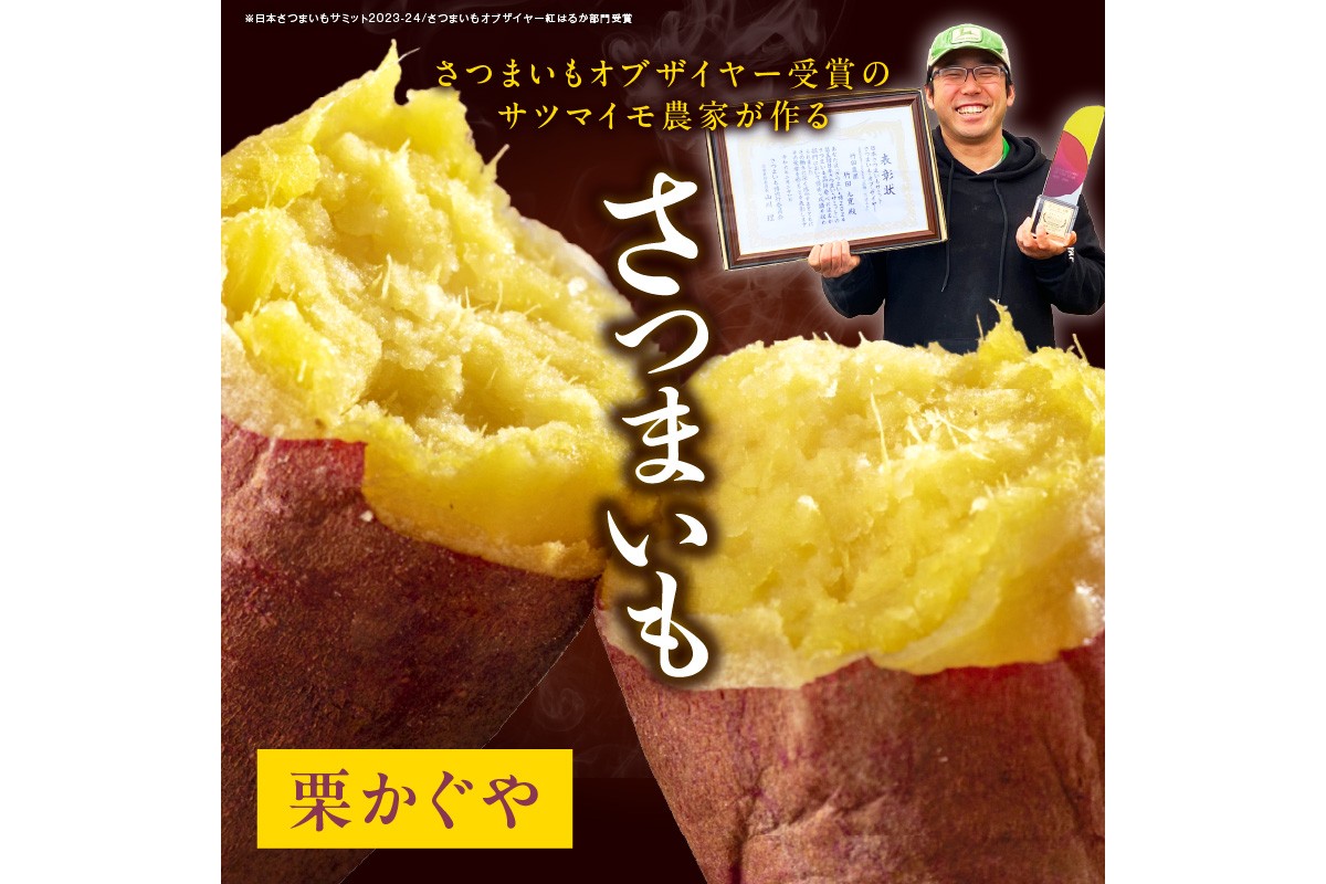 さつまいもオブザイヤー2部門で全国1位のさつまいも農家がつくるサツマイモ3種食べ比べセット（紅はるか・ふくむらさき・栗かぐや）計約5kg　TF00060