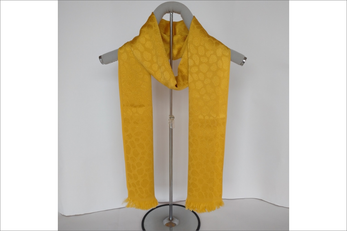 丹後ちりめん　シルク・ストール（イエロー）　TR00022