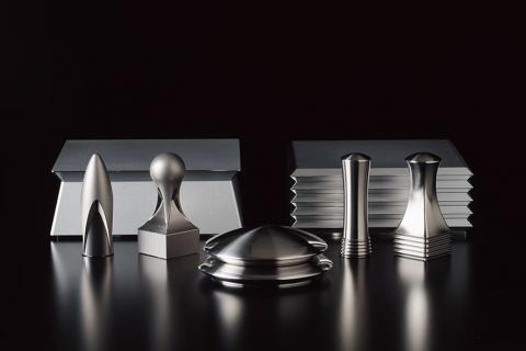 五重縁印２種セット保管箱（アルミ製）　HR00010