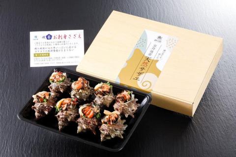 お刺身専用！日本海荒波育ち京丹後産お刺身さざえ8個入　HK00269