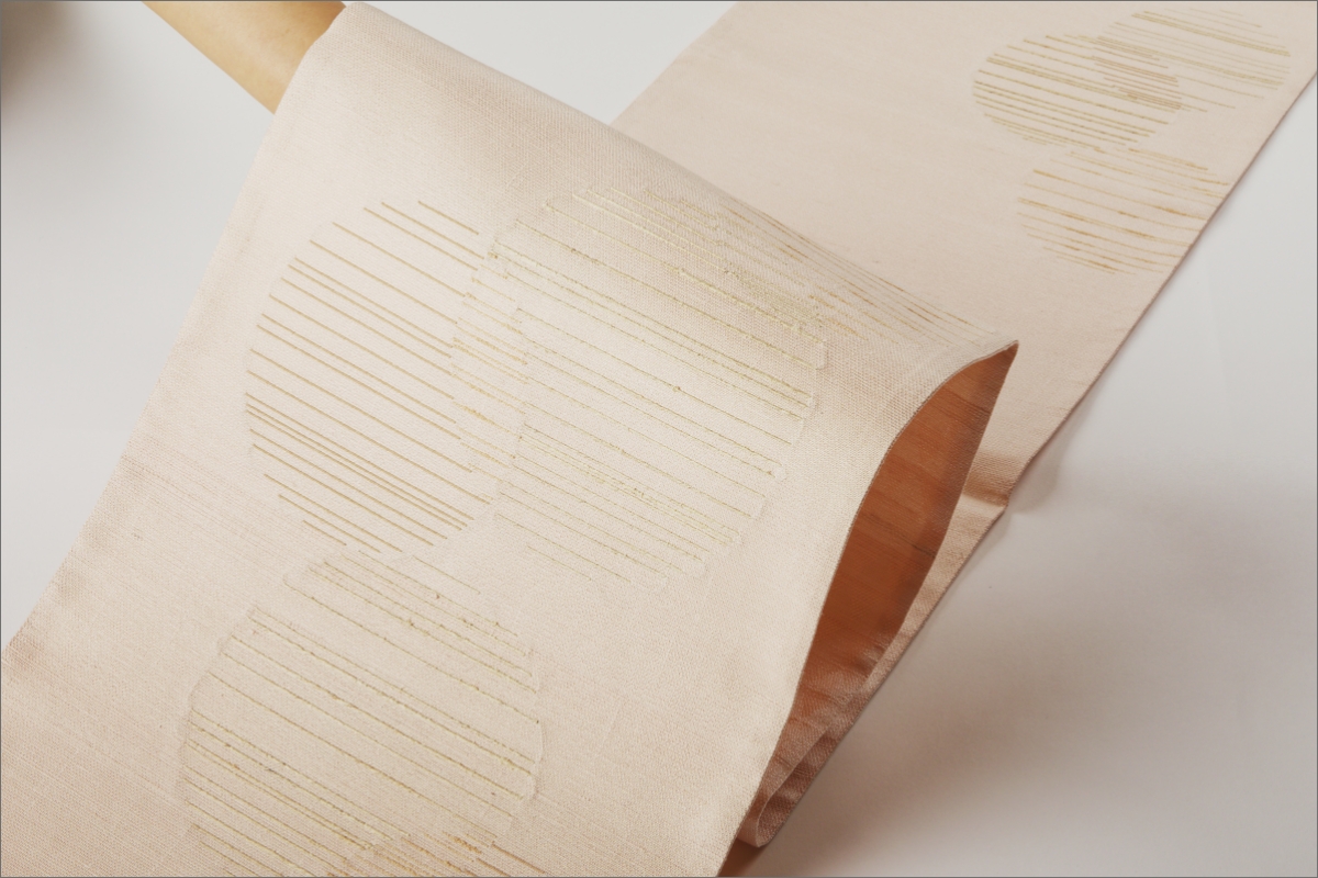 丹後の藤布　京袋帯「古代藤糸丸重文」　ピンク　FY00077