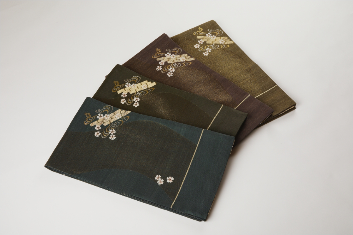 丹後の藤布　袋帯「天の川」　茶　FY00081