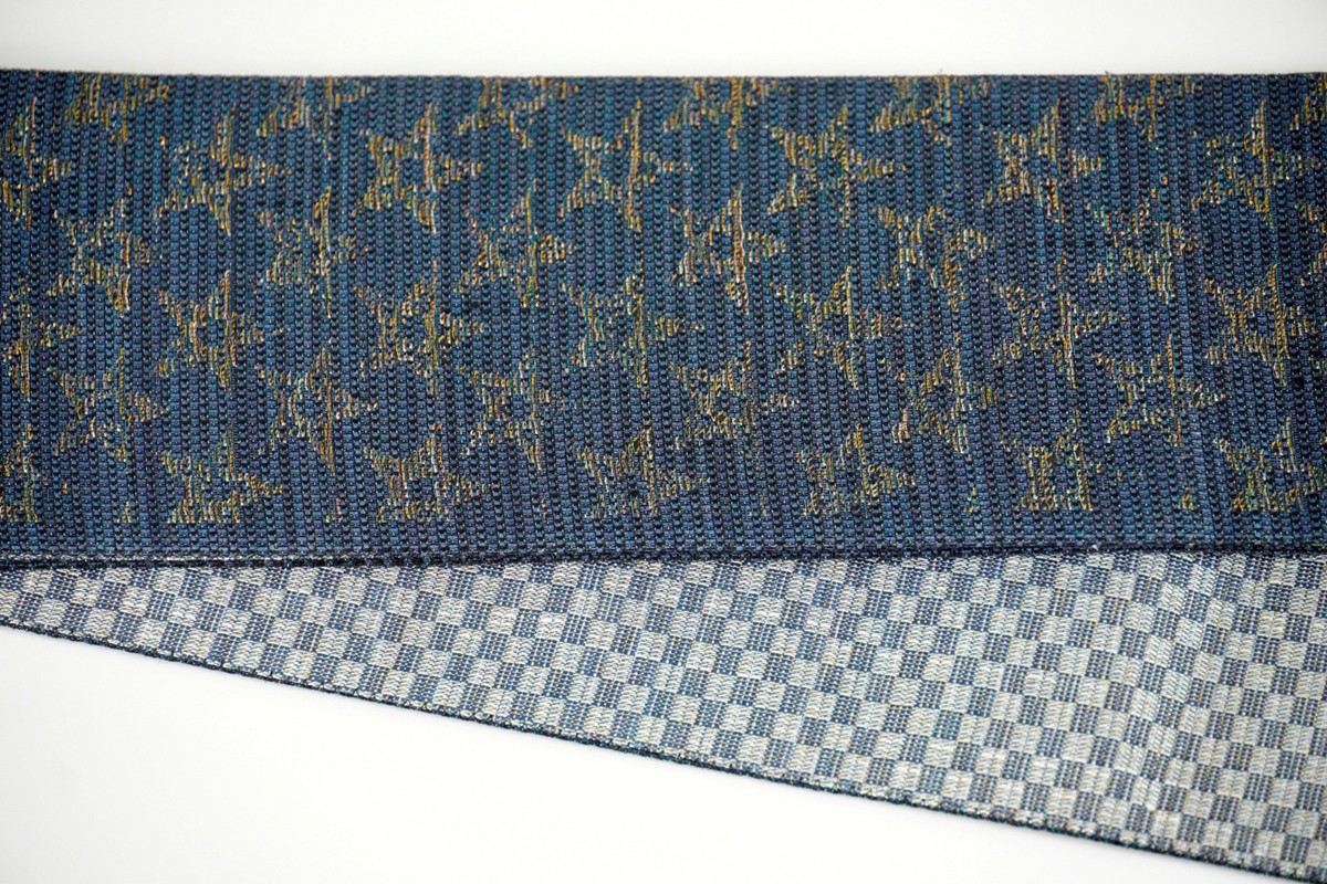 角帯　星空（紺）*リバーシブル幅約10.2cm×長さ約420cm　FY00100