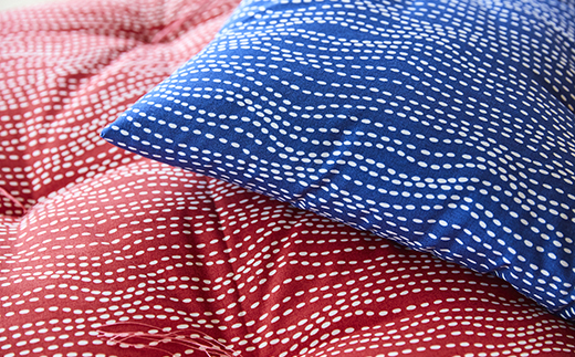 【ふとんの色柄が選べる】天然繊維　手作り　木綿わた入り　長座布団　HT00123