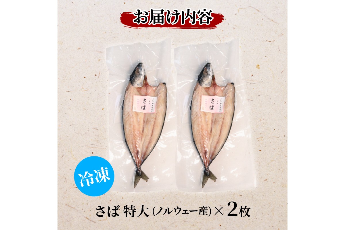 丹水こだわり 干物セット (さば一夜干し2枚)　KH00002