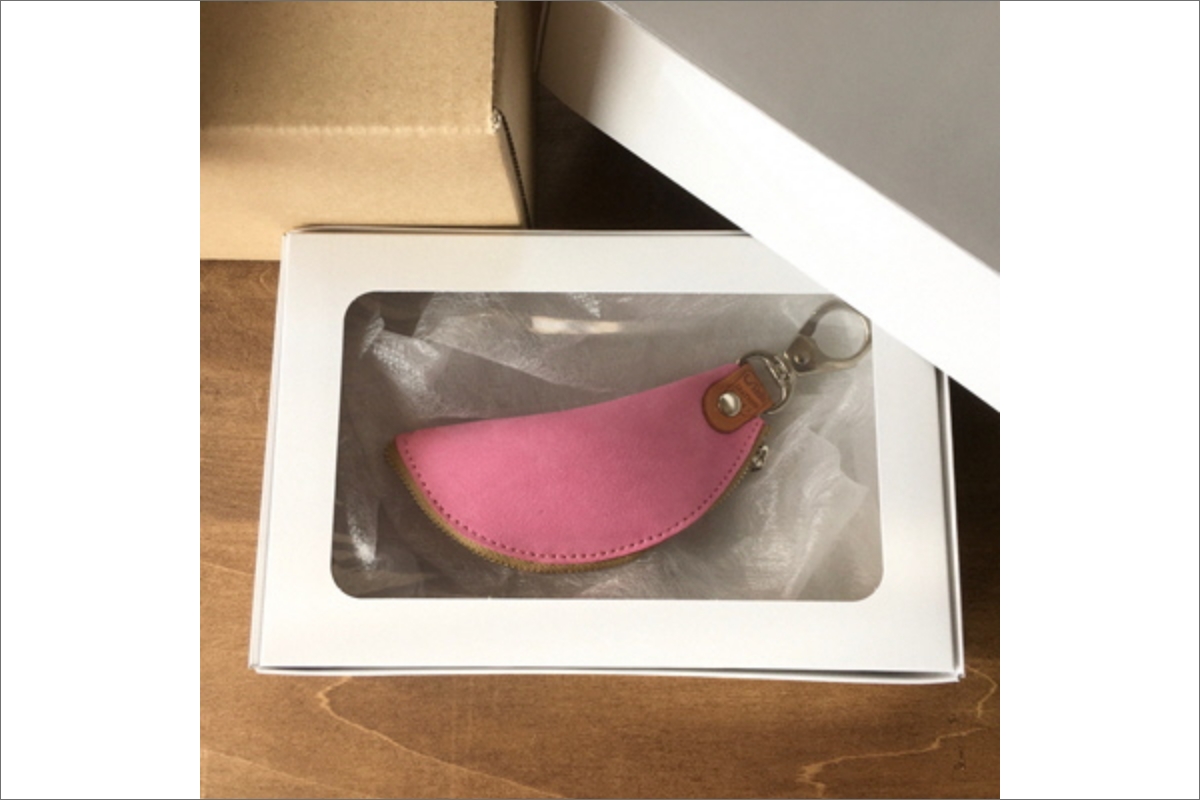 バナナキーケース（ピンク）　LC00005