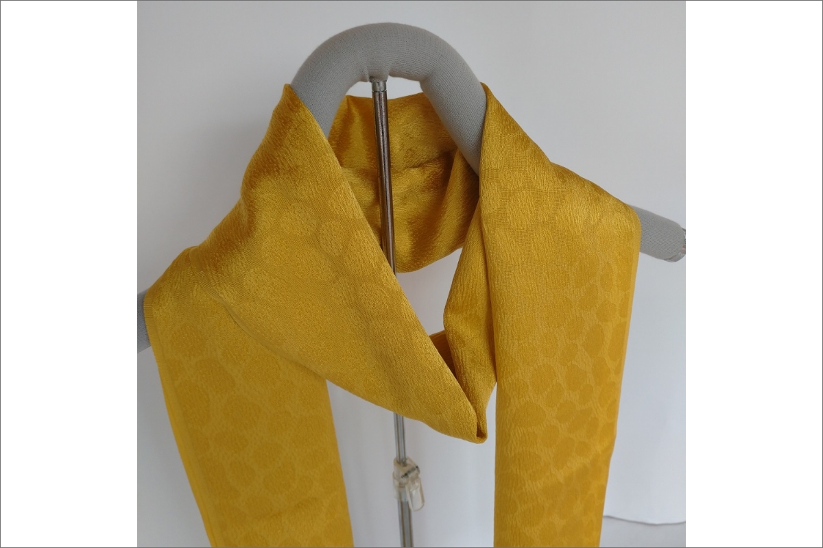丹後ちりめん　シルク・ストール（イエロー）　TR00022
