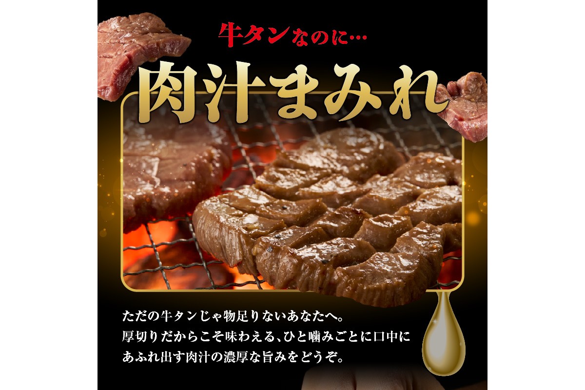 【訳あり】贅沢！やわらか！至福の時間！！厚切り塩だれ牛タン！！500g（250g×2パック）（2026年1月上旬～発送）　YK00464