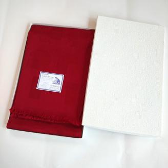 丹後ちりめん　シルク・ストール（ワインレッド）/還暦祝い用　TR00024