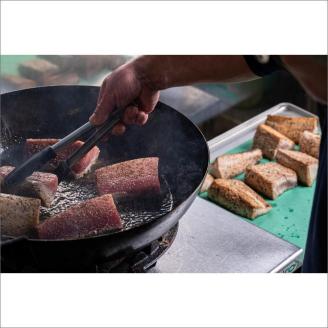 「カニ屋が作る 魚ローストフィッシュ」 シビマグロ スライス加工済み 3袋セット （ドレッシングソース付き）　UO01011