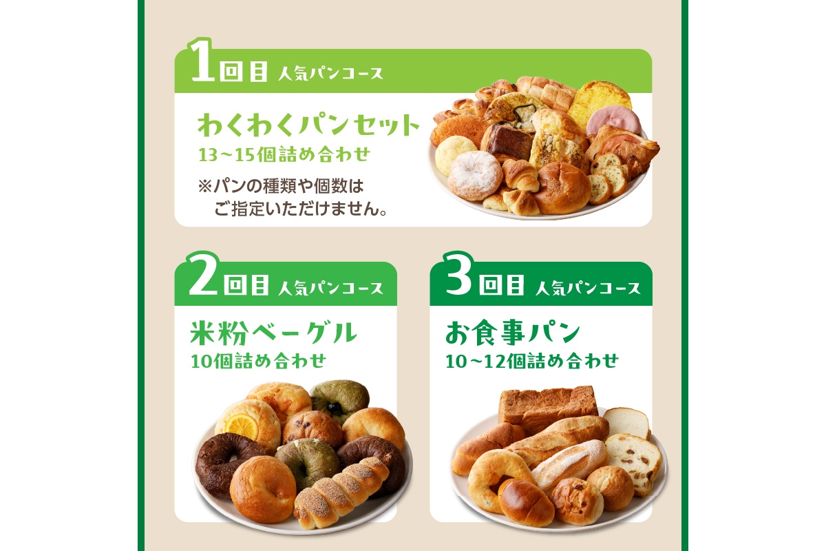 京都 丹後のおまかせ　お楽しみパン3カ月定期便　【訳あり】　BT00021
