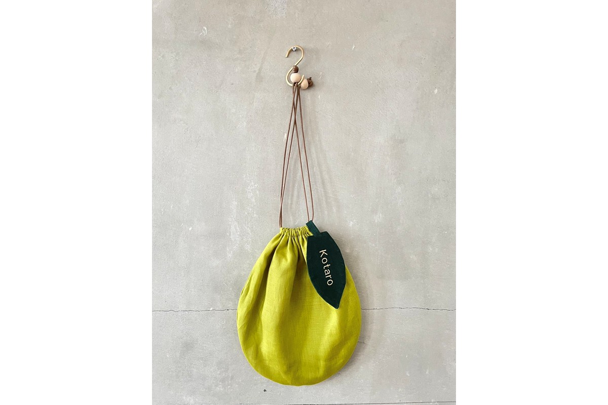 まんまるくだもの　なし巾着　EW00002