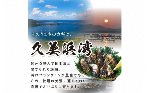 京都・久美浜産　殻付き牡蠣　2kg（20個前後）【加熱用】牡蠣ナイフ付　MN00064