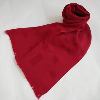 丹後ちりめん　シルク・ストール（ワインレッド）/還暦祝い用　TR00024