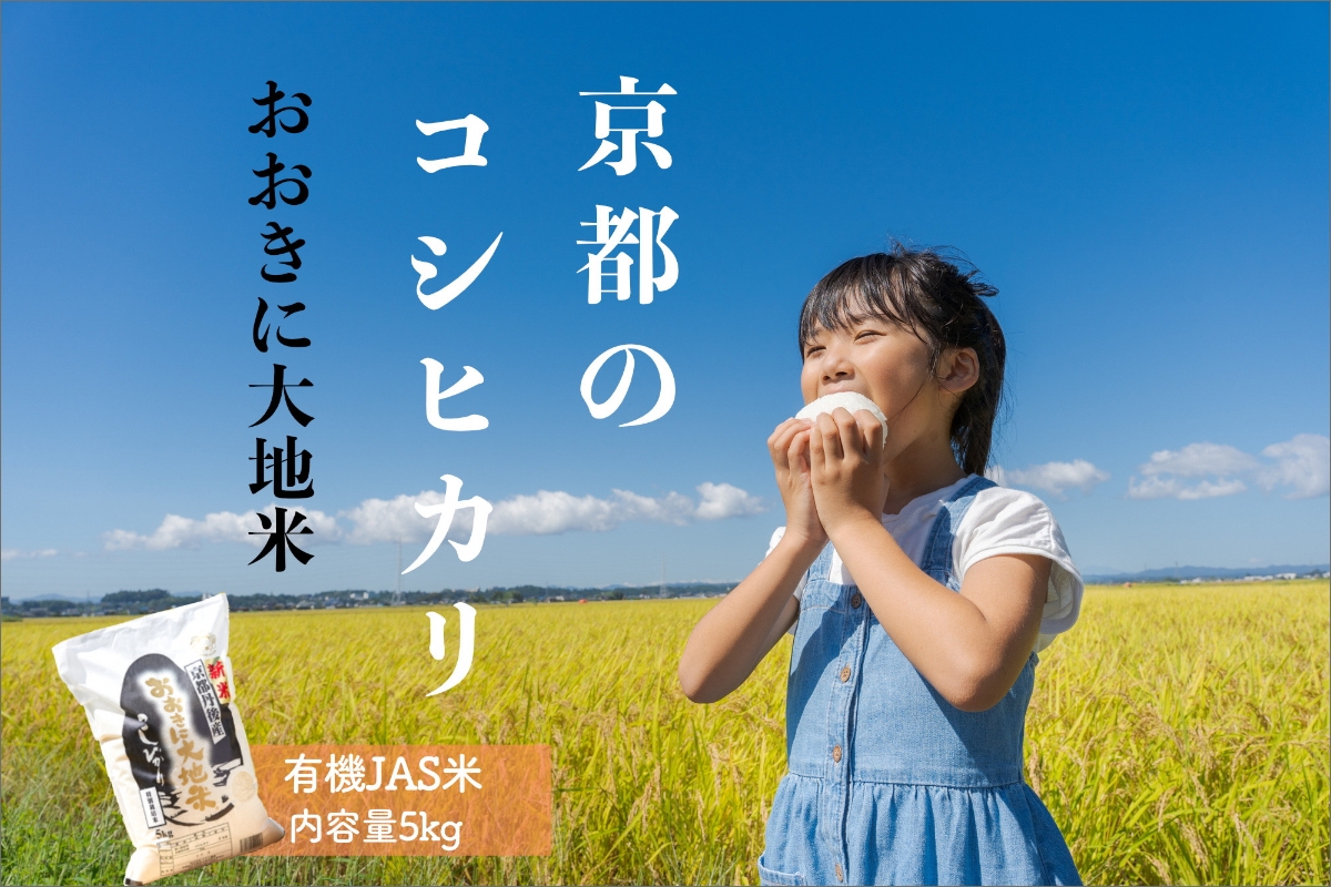 有機JAS認証米「おおきに大地米」5kg　DE00148