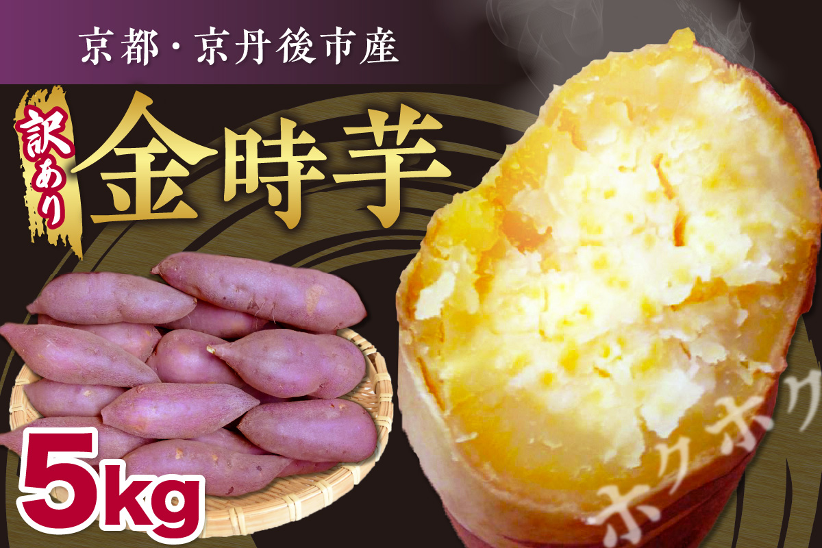 【先行予約】京都京丹後産さつまいも 訳あり 土付き 金時芋 5kg（2025年11月中旬～発送）　FR00019
