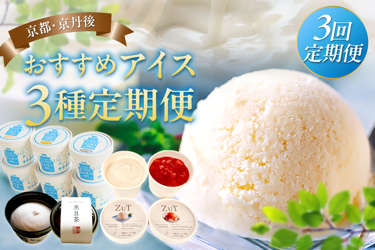 京都・京丹後おすすめアイス3種定期便　FS00031