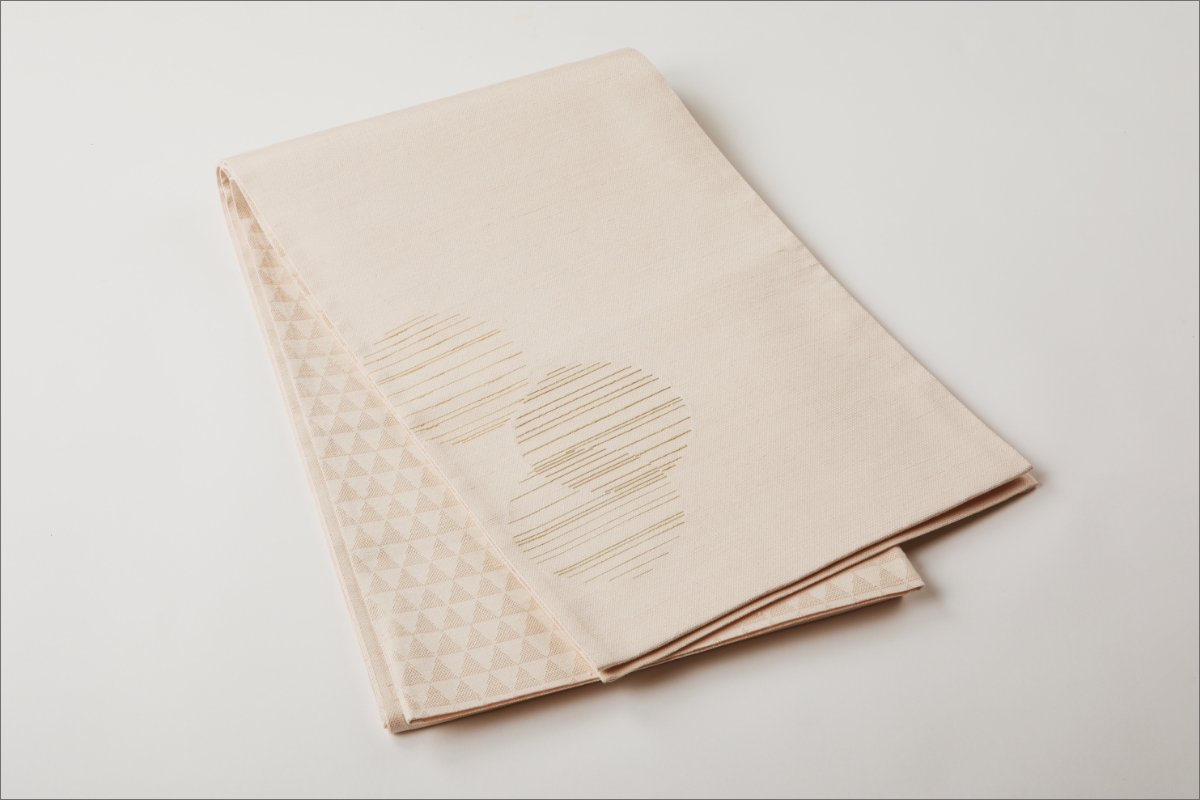 丹後の藤布　京袋帯「古代藤糸丸重文」　ピンク　FY00077