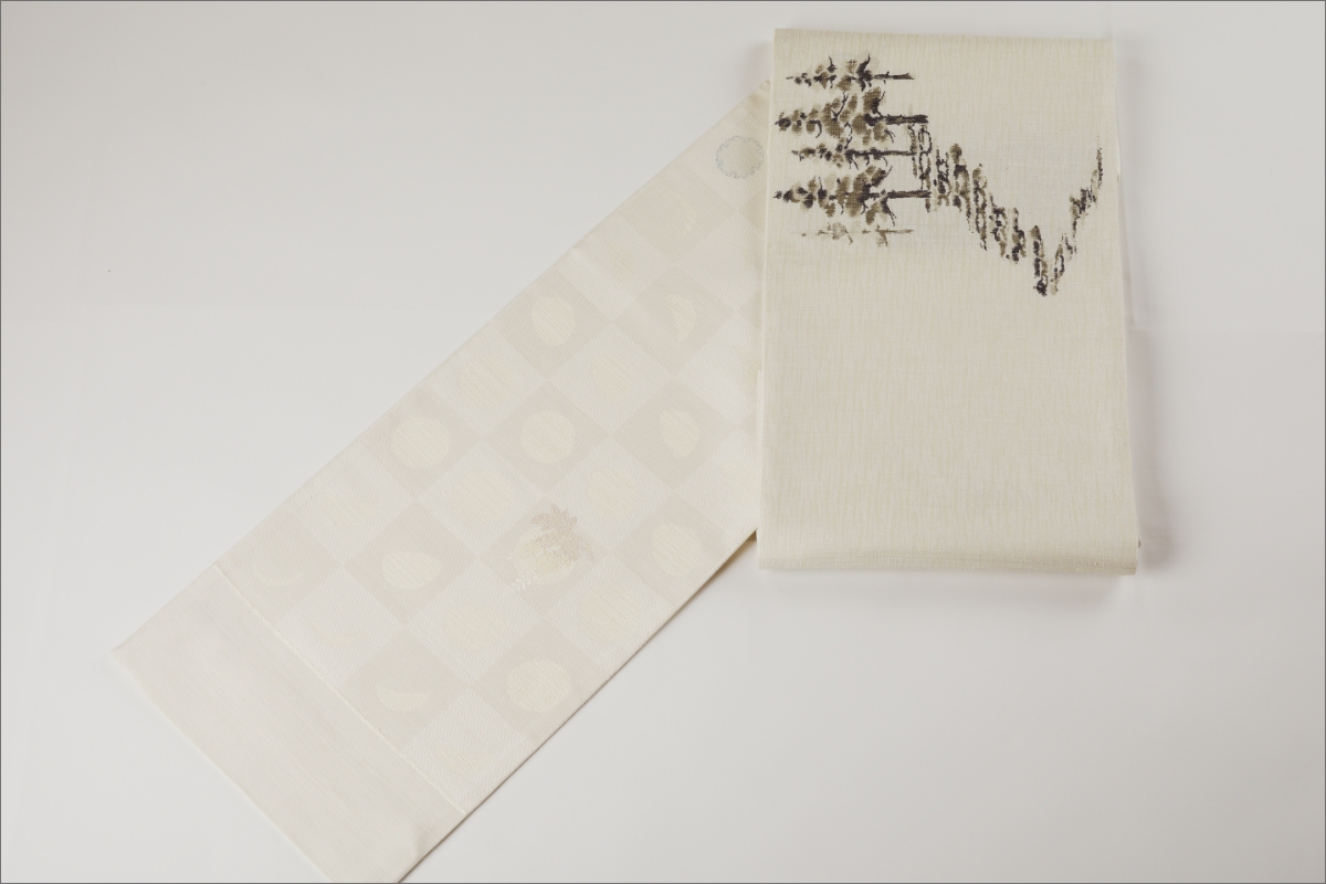 丹後帯　袋帯「夫婦杉」　FY00085