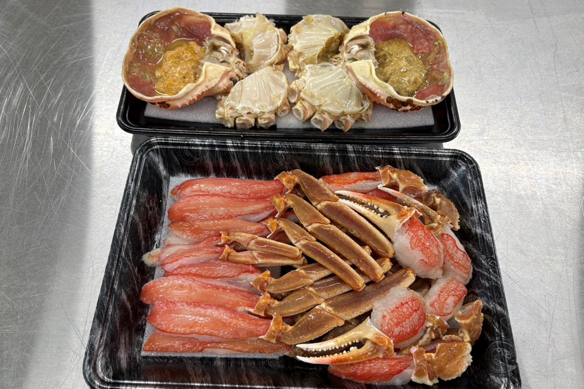 蟹しゃぶセット（本ズワイガニ500g～600g×2杯分／蟹味噌付き・カニだし付き）　NJ00007