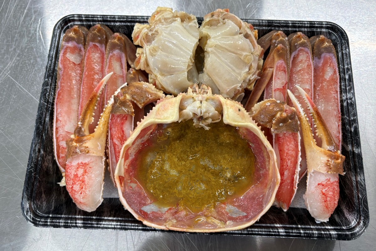 焼き蟹セット（本ズワイガニ900g～1kg×1杯分／蟹味噌付き・カニだし付き）　NJ00010