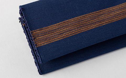 「手織りつづれ」カードケース(藍染め)【配送不可地域：離島・沖縄県】