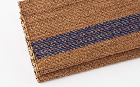 「手織りつづれ」カードケース(柿渋染め)【配送不可地域：離島・沖縄県】