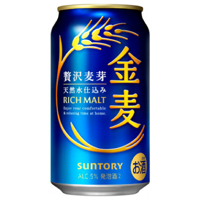 サントリー　金麦 350ml1ケース(24本)【京都 天然水のビール工場産】【配送不可地域：離島・沖縄県】