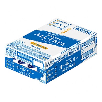 【毎月定期便】サントリー「オールフリー」350ml×24本全6回【配送不可地域：離島・沖縄県】