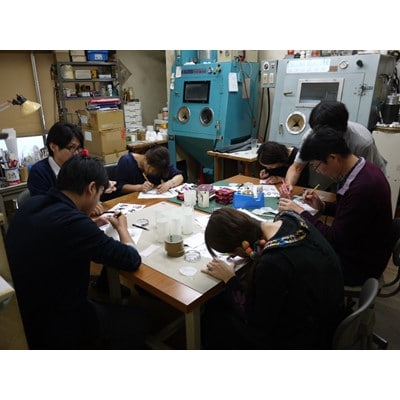 サンドブラスト(ガラス工芸)体験教室　ペア【配送不可地域：離島・沖縄県】