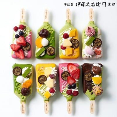 【伊藤久右衛門】抹茶パフェアイスバー 8本入　宇治抹茶を使用した贅沢なアイスバー【配送不可地域：離島・北海道・沖縄県・東北】