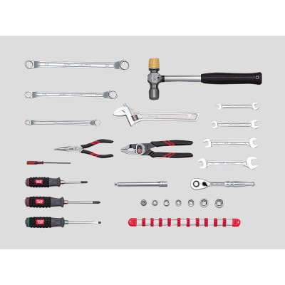 KTC 9.5sq.工具セット(片開きメタルケースタイプ)[25点][SK3242S]