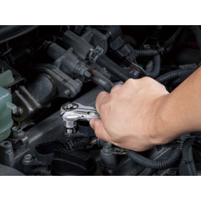 KTC 9.5sq.ショートスイベルラチェットハンドル [BRSW3S]