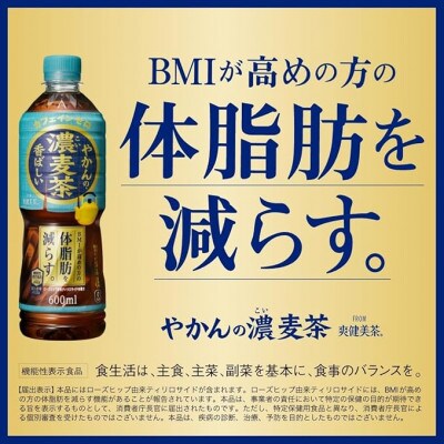 やかんの濃麦茶600mlPET　24本入