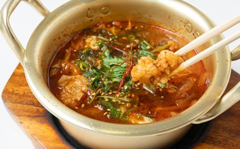 自家製多来多来のホルモン鍋セット(500g)タレ付き【配送不可地域：離島】