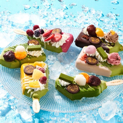 【伊藤久右衛門】抹茶パフェアイスバー 5本入　宇治抹茶を使用した贅沢なアイスバー【配送不可地域：離島・北海道・沖縄県・東北】