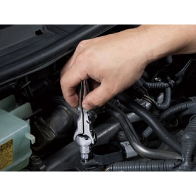 KTC 9.5sq.ショートスイベルラチェットハンドル [BRSW3S]